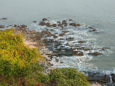 Stones in the beaches of India.