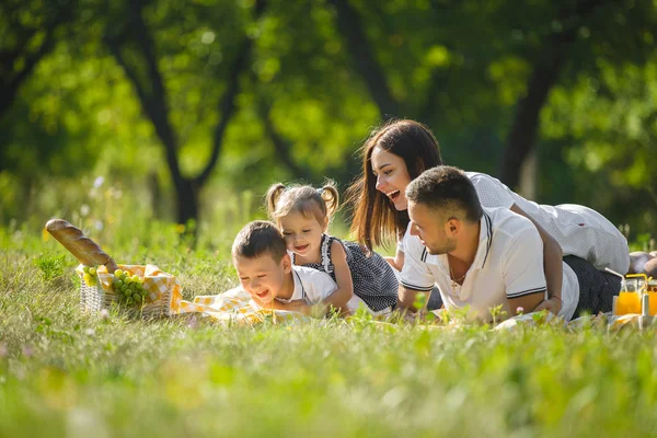 Famiglia Felice Picnic — Foto Stock