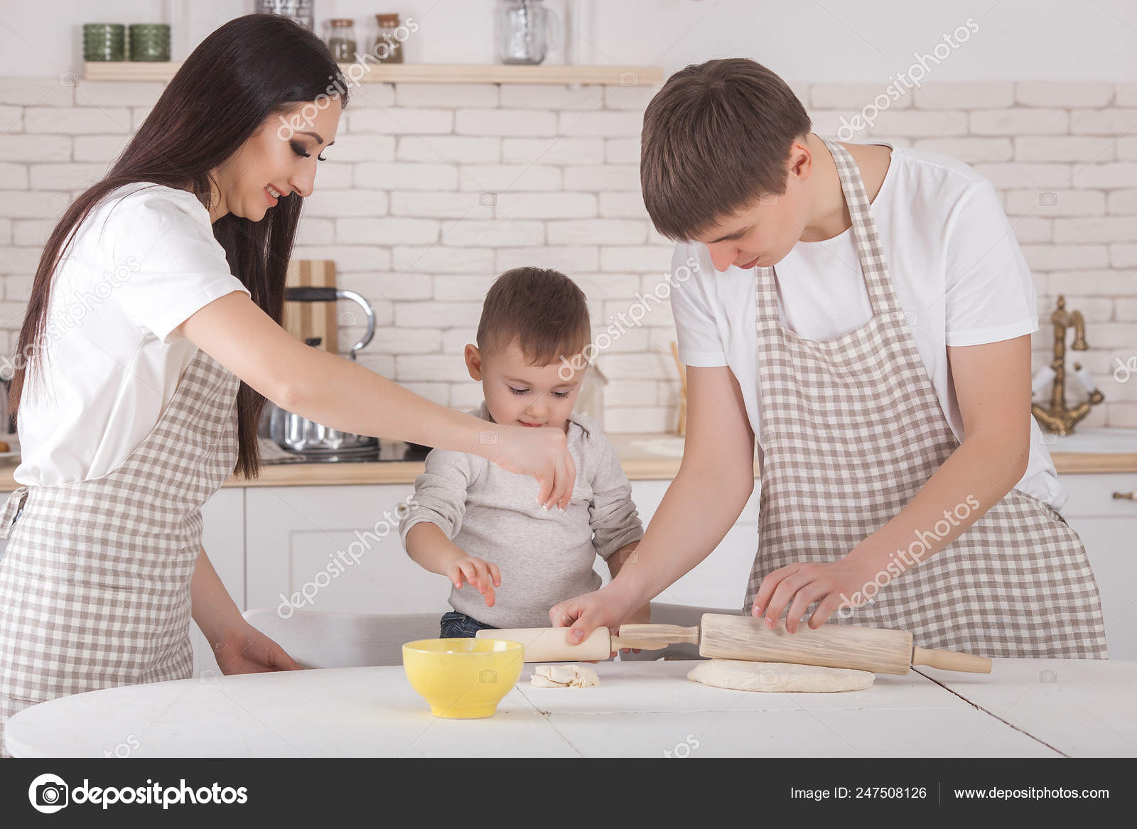 baby kitchen cooking