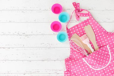 Mutfak gereçleri ile arka plan. Mutfak aletleri. 