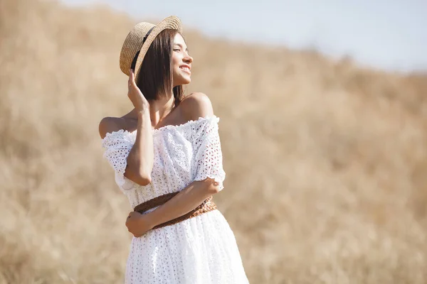 Beautiful Woman Portrait Pretty Lady Outdoors — Stock Photo, Image