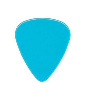 beyaz zemin üzerine mavi pick