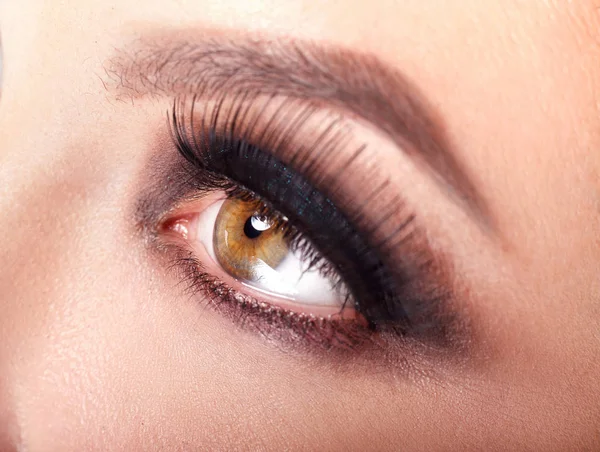 Close Female Eye Make — Stock Photo, Image