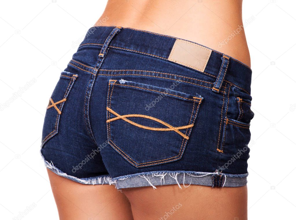 Female Blue Denim Shorts