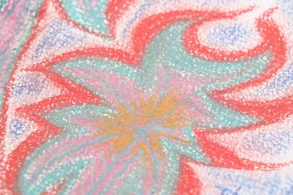 Texture Art Pastel Kids Drawing — Stock Photo, Image