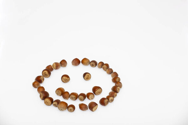 hazelnut pattern, face, smiley, mug, nuts
