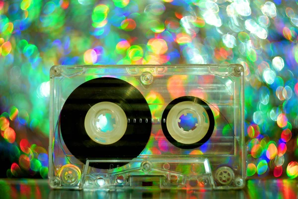 Audio Tapes Tape Recorder 70S 80S 90S Bokeh Vintage Fashion — Stock Photo, Image