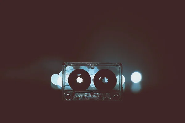 Audio cassette para música nostalgia play vintage — Foto de Stock