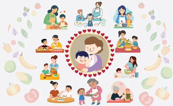 Aile Aşçılığı ve Paylaşım Gelenekleri. Ailelerin ve büyükbabaların çocuklarla yemek pişirme, yemek tarifleri öğretme, hamur köftelerini katlama ve birlikte yemekten zevk alma, aşkı, geleneği ve birlikteliği temsil etme.