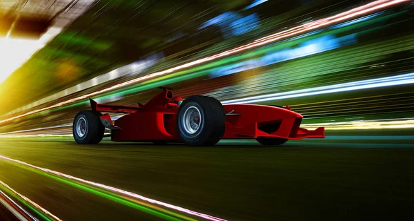 Deporte Carreras Coches Conducción Rápida Para Lograr Campeón Ensueño Desenfoque — Foto de Stock