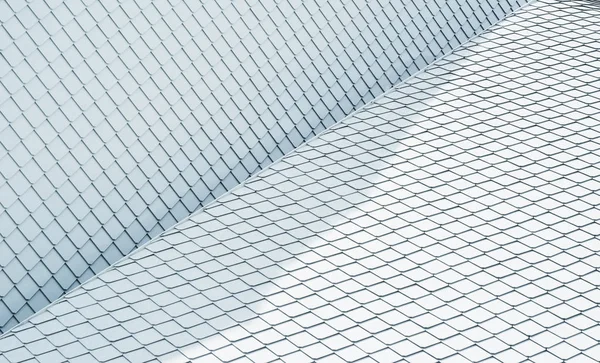 Close Estrutura Geométrica Abstrata Parede Branca Telhado — Fotografia de Stock