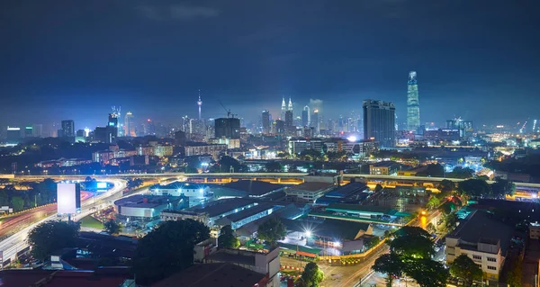 Wunderschöner Blick Auf Die Skyline Der Stadt Kuala Lumpur Malaysia — Stockfoto