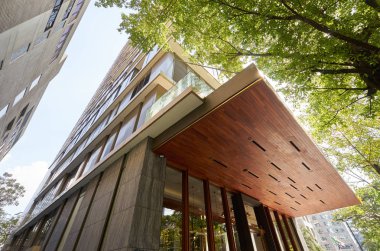 Bangkok, Tayland - 06 Aralık 2018: Lüks dış Hotel Indigo. Kablosuz Road, Bangkok yer alan otel.