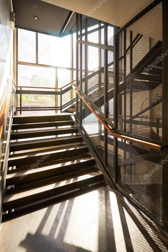Modern steel stair case Loft design , interior design renovation conceptual .