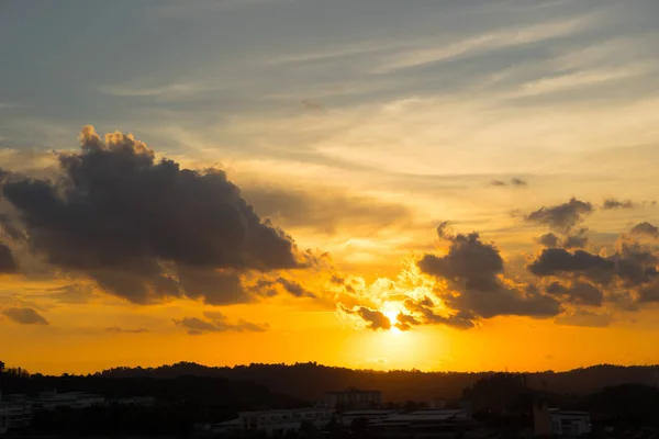 Красива Дивовижна Природа Захід Сонця Схід Сонця Небо Хмарами — стокове фото