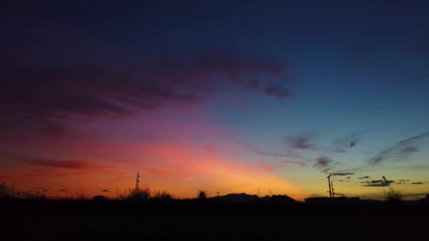 Blick Auf Den Schönen Bewölkten Himmel — Stockvideo