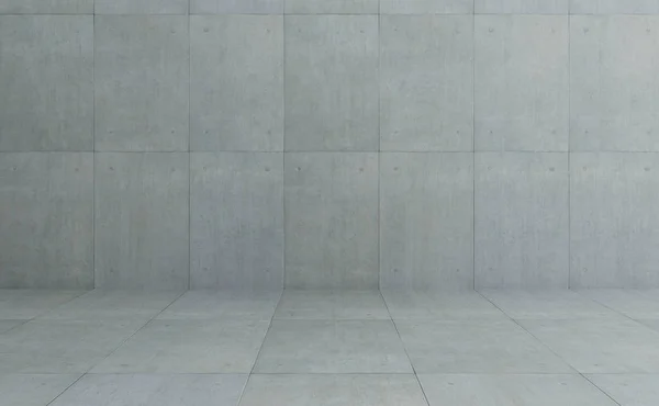 工业阁楼式混凝土水泥方形瓷砖墙面和地板背景 — 图库照片