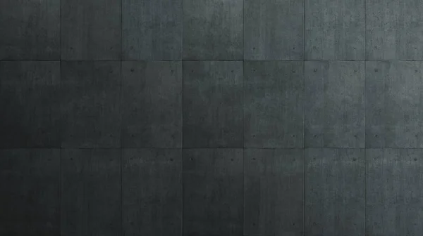 Βιομηχανική Loft Στυλ Σκούρο Σκυρόδεμα Τσιμεντένια Τετράγωνα Πλακάκια Τοίχου — Φωτογραφία Αρχείου