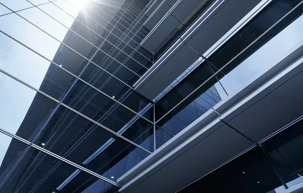 Abstract Steel Glass Facade Detail Background High Rise Commercial Building — Stock Photo, Image