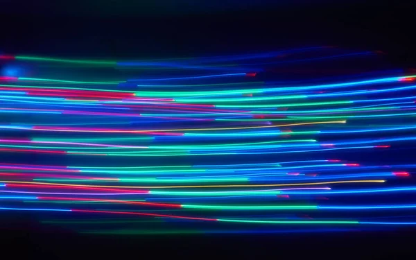 Abstract Kleurrijk Gloeiend Impuls Lineair Verloop Horizon Licht Achtergrond — Stockfoto