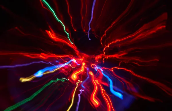 Abstract Red Glowing Impulse Radiation Flow Light Background — Stock Photo, Image