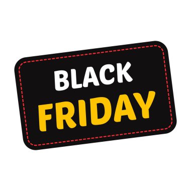 Kara Cuma indirimli etiketleri ve indirimli afişleri modern tarzda..