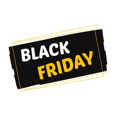 Kara Cuma indirimli etiketleri ve indirimli afişleri modern tarzda..