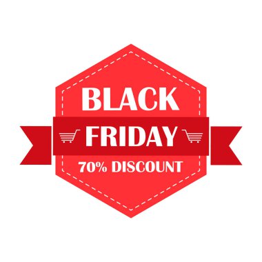 Kara Cuma indirimli etiketleri ve indirimli afişleri modern tarzda..