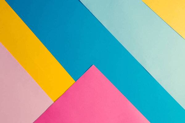 Красочный яркий геометрический фон, минимальная концепция лета моды
 