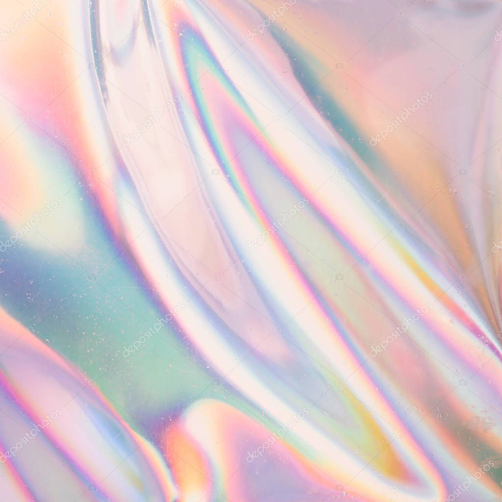 Trendy holographic abstract soft Iridescent backdrop 