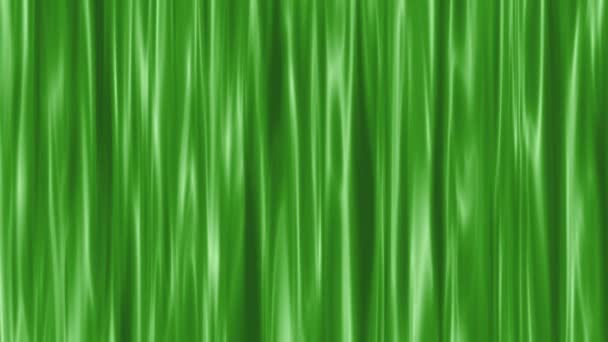 Green Curtain Style Background Animation Seamless Loop — Stock Video