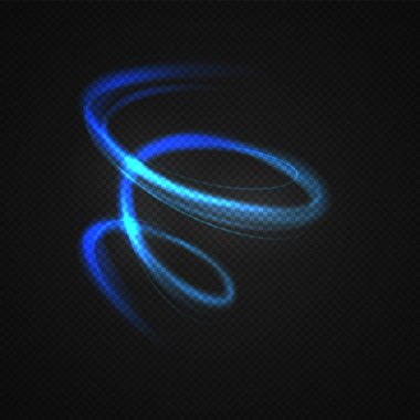 Hareket, Neon bulanık daireler .