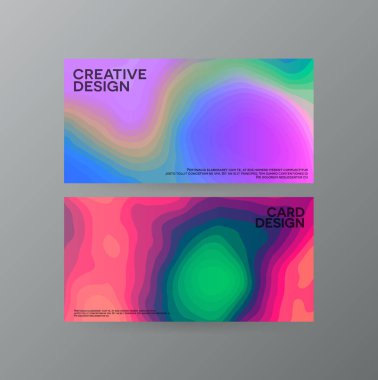 Soyut, yaratıcı kapak kavramlar koleksiyonu.