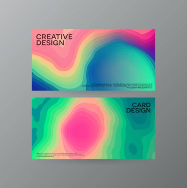 Soyut, yaratıcı kapak kavramlar koleksiyonu.