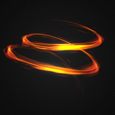 Hareket, Neon bulanık daireler .