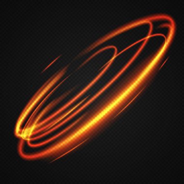 Hareket, Neon bulanık daireler .