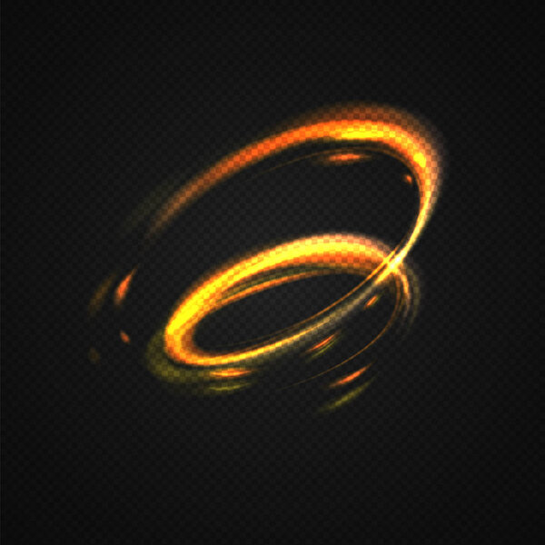 Neon blurry circles at motion