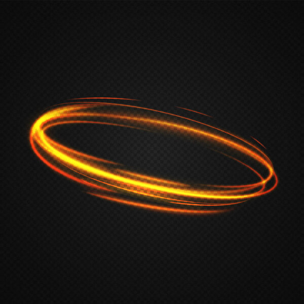 Neon blurry circles at motion