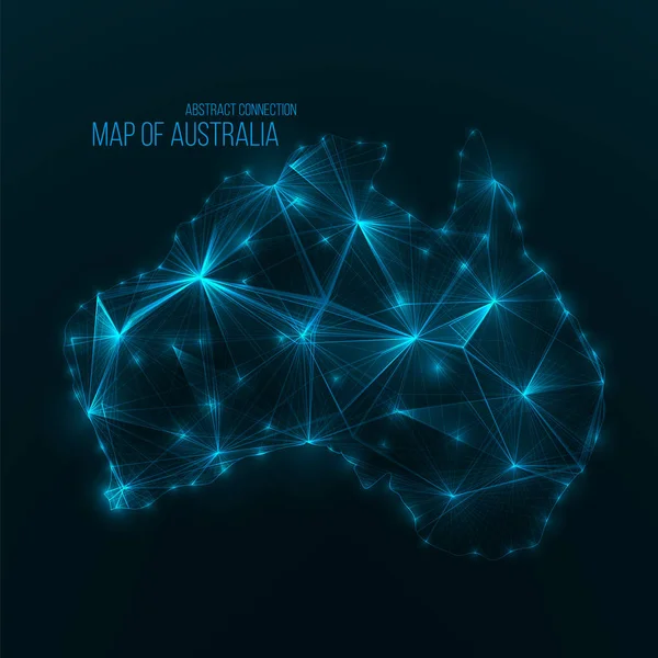 Birleşik Arap Emirlikleri Haritası dijital web. Parlayan üçgen elemanları ile küresel ağ bağlantısı. Soyut ülke tel kafes. Teknoloji vektör çizim. Birleşik Arap Emirlikleri şekli .