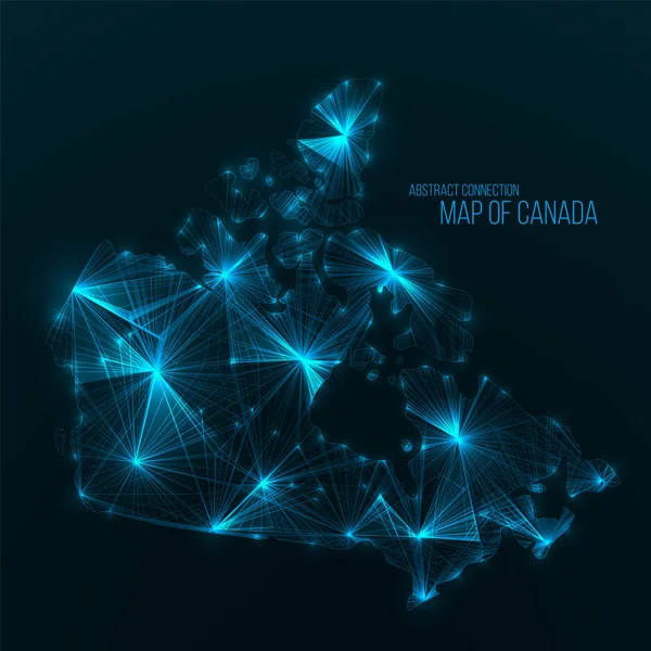 Birleşik Arap Emirlikleri Haritası dijital web. Parlayan üçgen elemanları ile küresel ağ bağlantısı. Soyut ülke tel kafes. Teknoloji vektör çizim. Birleşik Arap Emirlikleri şekli .