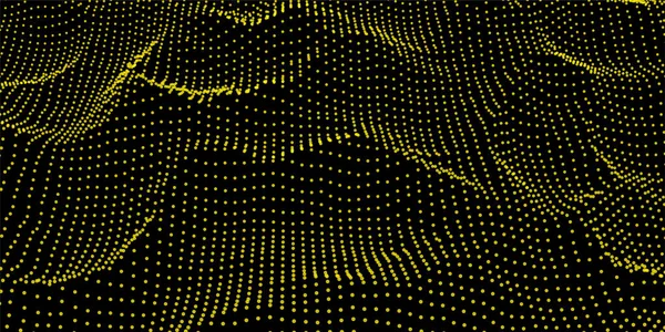 Soyut Dijital dalga kılavuz parçacıkların oluşur .