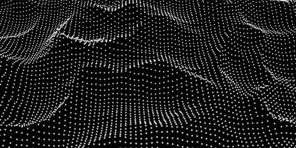 Soyut Dijital dalga kılavuz parçacıkların oluşur .