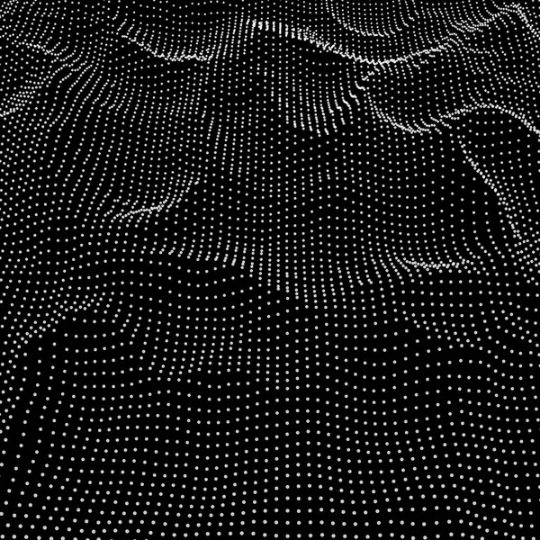 Soyut Dijital dalga kılavuz parçacıkların oluşur .