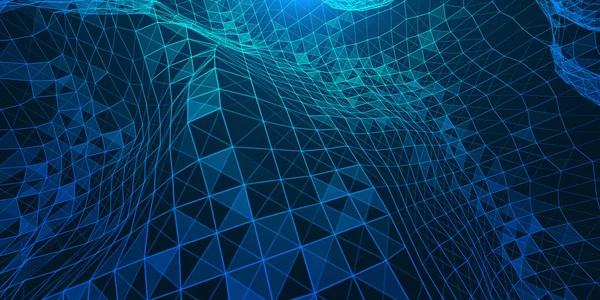 Düşük poli bağlantı yapısı ile yaratıcı illüstrasyon