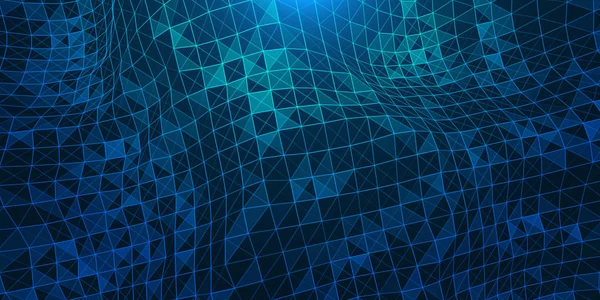 Düşük poli bağlantı yapısı ile yaratıcı illüstrasyon