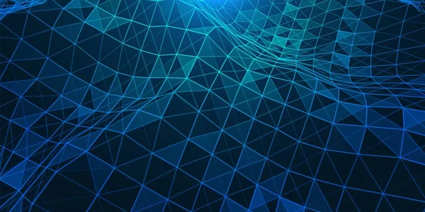 Düşük poli bağlantı yapısı ile yaratıcı illüstrasyon