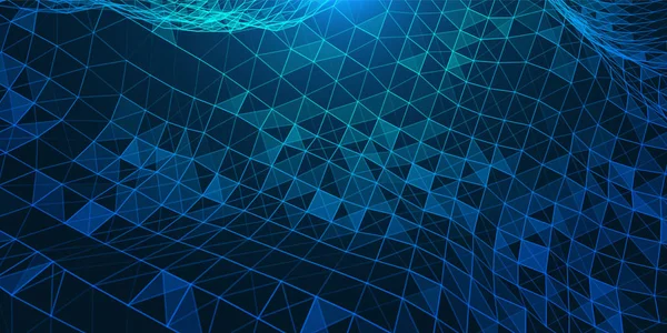 Düşük poli bağlantı yapısı ile yaratıcı illüstrasyon