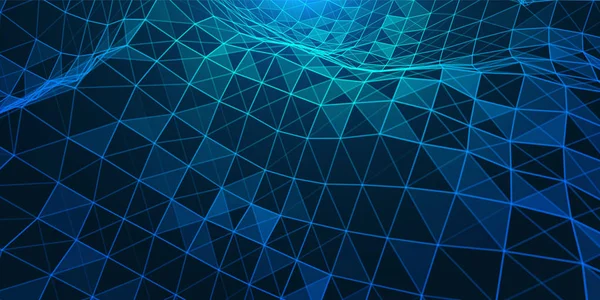 Düşük poli bağlantı yapısı ile yaratıcı illüstrasyon