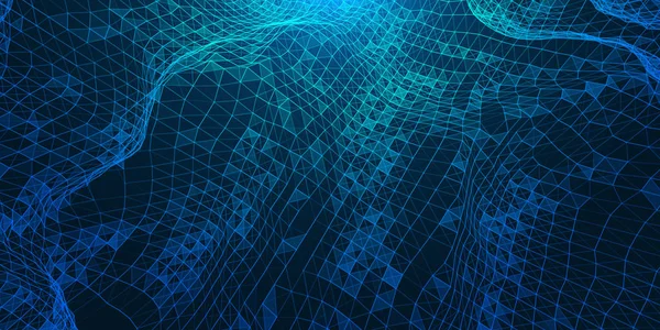 Düşük poli bağlantı yapısı ile yaratıcı illüstrasyon