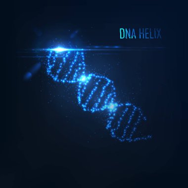 Nenon dna sarmalının parlayan parçacıkların oluşur . 